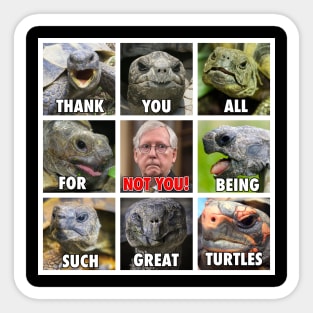 Funny Anti Mitch McConnell Turtle Meme Sticker